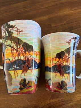 TWO McIntosh Tom Thomson fine bone china coffee mugs
